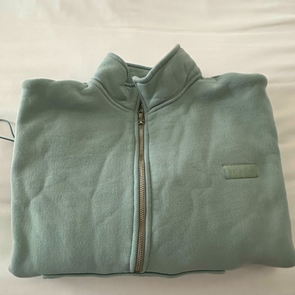 Set active 1/2 zip / Medium / Color : “Rain”